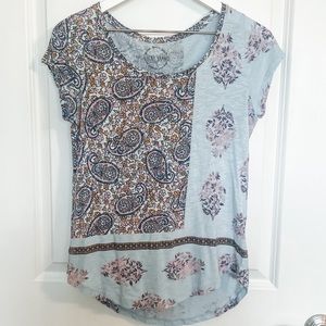 Lucky Brand Paisley T-Shirt